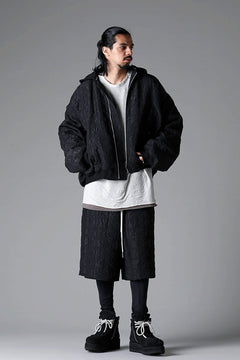 画像をギャラリービューアに読み込む, A.F ARTEFACT REVERSIBLE TEDDY BOMBER JACKET / DECORATIVE LATTICE PATTERN (BLACK)