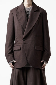 画像をギャラリービューアに読み込む, beauty : beast DOUBLE BREASTED UNCONSCIOUS JACKET (BROWN)