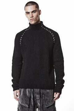 Load image into Gallery viewer, thom/krom TURTLE NECK KNIT SWEATER / ALPACA WOOL (BLACK)