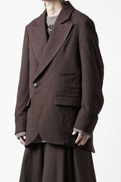 画像をギャラリービューアに読み込む, beauty : beast DOUBLE BREASTED UNCONSCIOUS JACKET (BROWN)