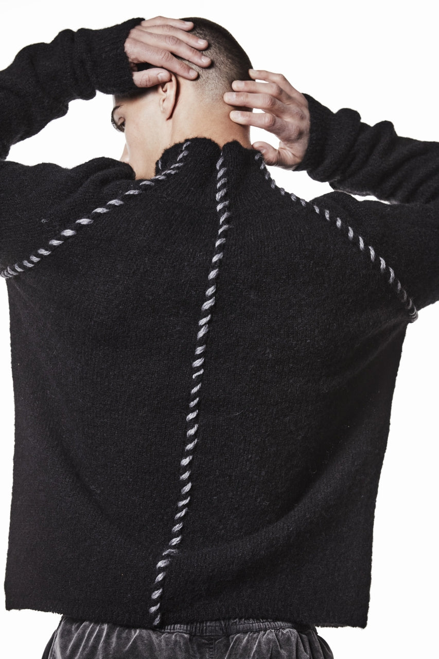 Load image into Gallery viewer, thom/krom TURTLE NECK KNIT SWEATER / ALPACA WOOL (BLACK)