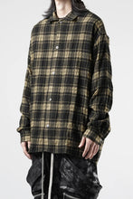 Load image into Gallery viewer, A.F ARTEFACT LOOSEY-FIT SHIRTS / PLAID PATTERNED (BLACK×YELLOW)