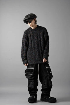 画像をギャラリービューアに読み込む, TARO HORIUCHI / th products Color Nep Mole Knit Pullover (black)