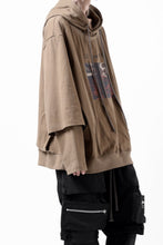 画像をギャラリービューアに読み込む, A.F ARTEFACT LAYERED TEE HOODIE (BROWN)
