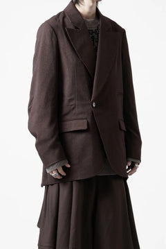 画像をギャラリービューアに読み込む, beauty : beast DOUBLE BREASTED UNCONSCIOUS JACKET (BROWN)