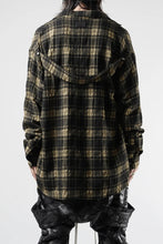 Load image into Gallery viewer, A.F ARTEFACT LOOSEY-FIT SHIRTS / PLAID PATTERNED (BLACK×YELLOW)