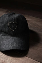画像をギャラリービューアに読み込む, FULLCOUNT × HTC Black Denim Cap On Studs by Zip Stevenson (BLACK)