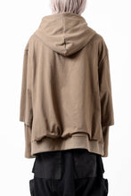 画像をギャラリービューアに読み込む, A.F ARTEFACT LAYERED TEE HOODIE (BROWN)