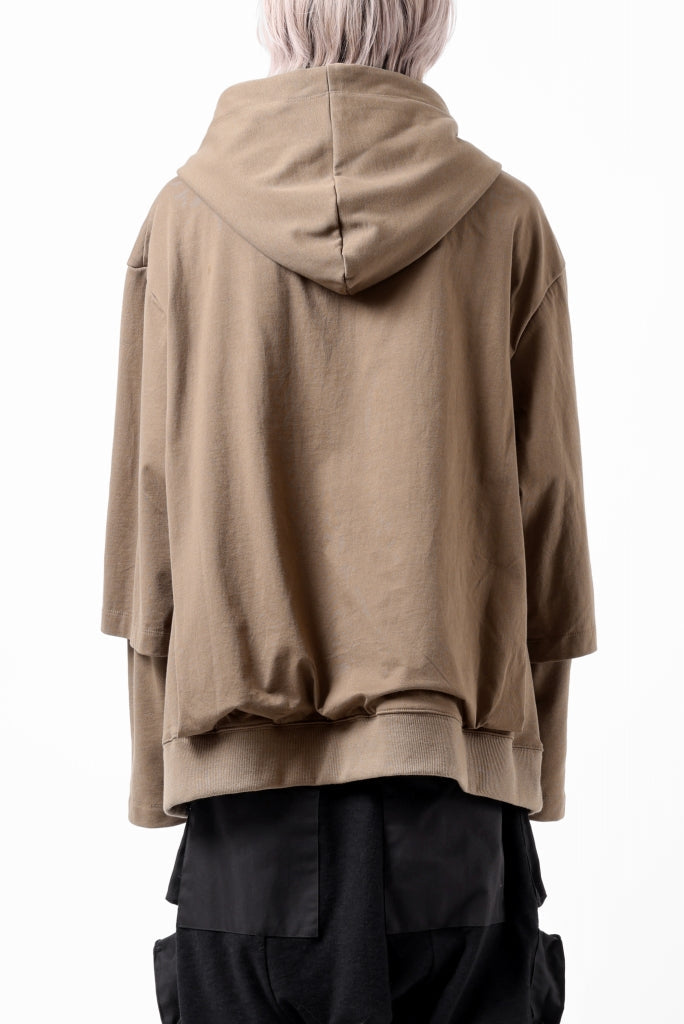 画像をギャラリービューアに読み込む, A.F ARTEFACT LAYERED TEE HOODIE (BROWN)