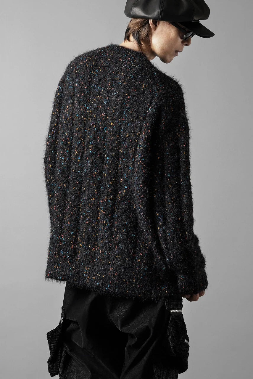 画像をギャラリービューアに読み込む, TARO HORIUCHI / th products Color Nep Mole Knit Pullover (black)