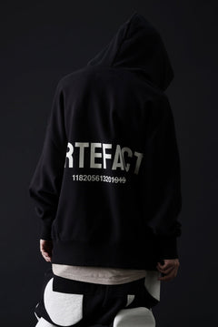 画像をギャラリービューアに読み込む, A.F ARTEFACT BACK LOGO SWEAT HOODIE (BLACK)