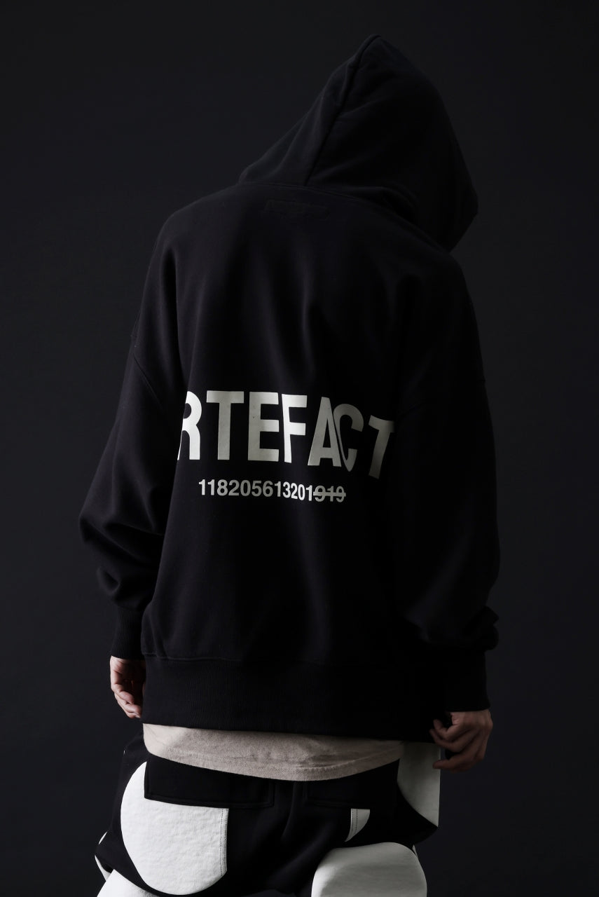 A.F ARTEFACT BACK LOGO SWEAT HOODIE (BLACK)