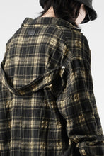 Load image into Gallery viewer, A.F ARTEFACT LOOSEY-FIT SHIRTS / PLAID PATTERNED (BLACK×YELLOW)