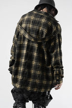 Load image into Gallery viewer, A.F ARTEFACT LOOSEY-FIT SHIRTS / PLAID PATTERNED (BLACK×YELLOW)