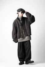 Load image into Gallery viewer, KLASICA VOLUME SLEEVE TANKERS BLOUSON / REGENERATED KEMP MIXED TWEED (MIX BROWN)