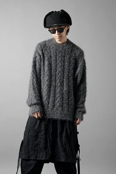 画像をギャラリービューアに読み込む, TARO HORIUCHI / th products Color Nep Mole Knit Pullover (gray)