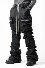 画像をギャラリービューアに読み込む, 【SAMPLE】A.F ARTEFACT MONSTER TUCK VOLUME BAGGY PANTS / LUXE-TWILL (BLACK)