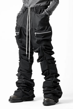 画像をギャラリービューアに読み込む, 【SAMPLE】A.F ARTEFACT MONSTER TUCK VOLUME BAGGY PANTS / LUXE-TWILL (BLACK)
