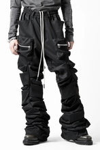 画像をギャラリービューアに読み込む, 【SAMPLE】A.F ARTEFACT MONSTER TUCK VOLUME BAGGY PANTS / LUXE-TWILL (BLACK)