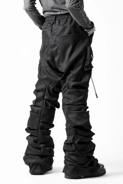 画像をギャラリービューアに読み込む, 【SAMPLE】A.F ARTEFACT MONSTER TUCK VOLUME BAGGY PANTS / LUXE-TWILL (BLACK)