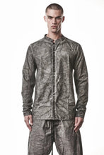 画像をギャラリービューアに読み込む, thom/krom STAND COLLAR SHIRT / DYED ORGANIC COTTON (VEGETAL BLACK)