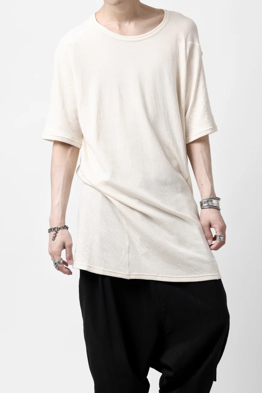 画像をギャラリービューアに読み込む, A.F ARTEFACT MULTI PANEL SLIMFIT T-SHIRT / SOFT DOUBLEFACE (IVORY)