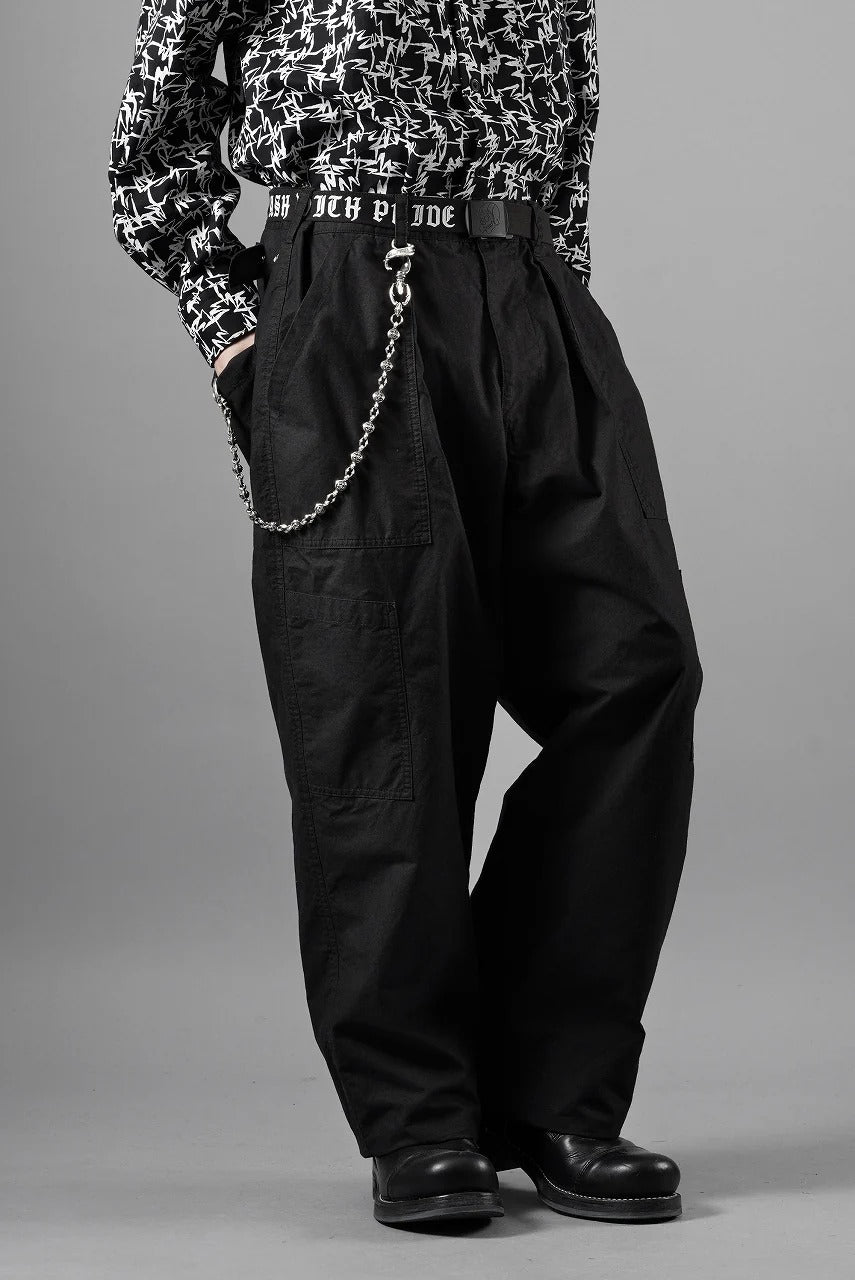 Load image into Gallery viewer, LASTMAN POPLIN MECHANIC PANTS (BLACK)