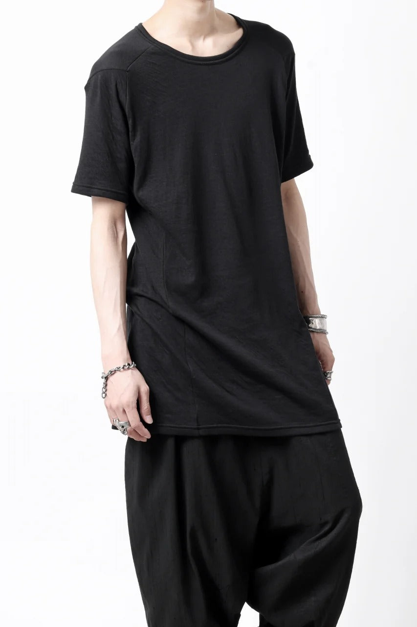 画像をギャラリービューアに読み込む, A.F ARTEFACT MULTI PANEL SLIMFIT T-SHIRT / SOFT DOUBLEFACE (BLACK)