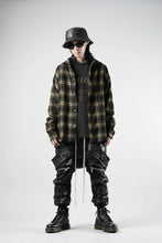 Load image into Gallery viewer, A.F ARTEFACT LOOSEY-FIT SHIRTS / PLAID PATTERNED (BLACK×YELLOW)