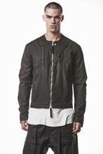 画像をギャラリービューアに読み込む, thom/krom COLLARLESS JACKET / STRETCH COTTON (BLACK)