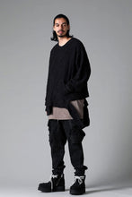 Load image into Gallery viewer, A.F ARTEFACT BELTED DETAIL JOGGER 2.0 / BRUSHED BACK COATING DENIM (BLACK)