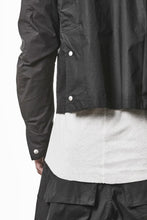 画像をギャラリービューアに読み込む, thom/krom COLLARLESS JACKET / STRETCH COTTON (BLACK)