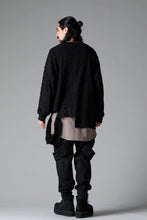 Load image into Gallery viewer, A.F ARTEFACT BELTED DETAIL JOGGER 2.0 / BRUSHED BACK COATING DENIM (BLACK)
