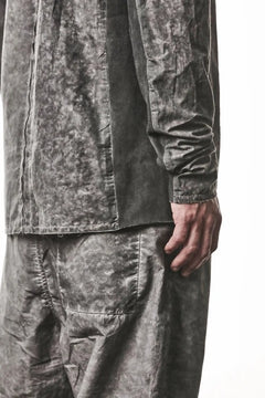 画像をギャラリービューアに読み込む, thom/krom STAND COLLAR SHIRT / DYED ORGANIC COTTON (VEGETAL BLACK)