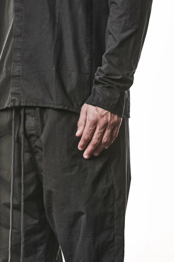 画像をギャラリービューアに読み込む, thom/krom STAND COLLAR SHIRT / ORGANIC COTTON (BLACK)