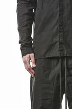 画像をギャラリービューアに読み込む, thom/krom STAND COLLAR SHIRT / ORGANIC COTTON (BLACK)