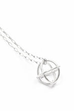 画像をギャラリービューアに読み込む, m.a+ large + globe necklace with silver chain / AD41 / AG (SILVER)