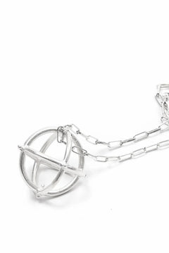 画像をギャラリービューアに読み込む, m.a+ large + globe necklace with silver chain / AD41 / AG (SILVER)