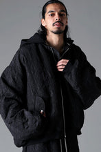 画像をギャラリービューアに読み込む, A.F ARTEFACT REVERSIBLE TEDDY BOMBER JACKET / DECORATIVE LATTICE PATTERN (BLACK)