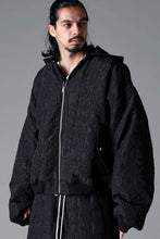 画像をギャラリービューアに読み込む, A.F ARTEFACT REVERSIBLE TEDDY BOMBER JACKET / DECORATIVE LATTICE PATTERN (BLACK)
