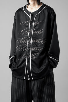 画像をギャラリービューアに読み込む, LASTMAN BASEBALL SHIRT "C.R.E.A.M" (L/S) (BLACK)