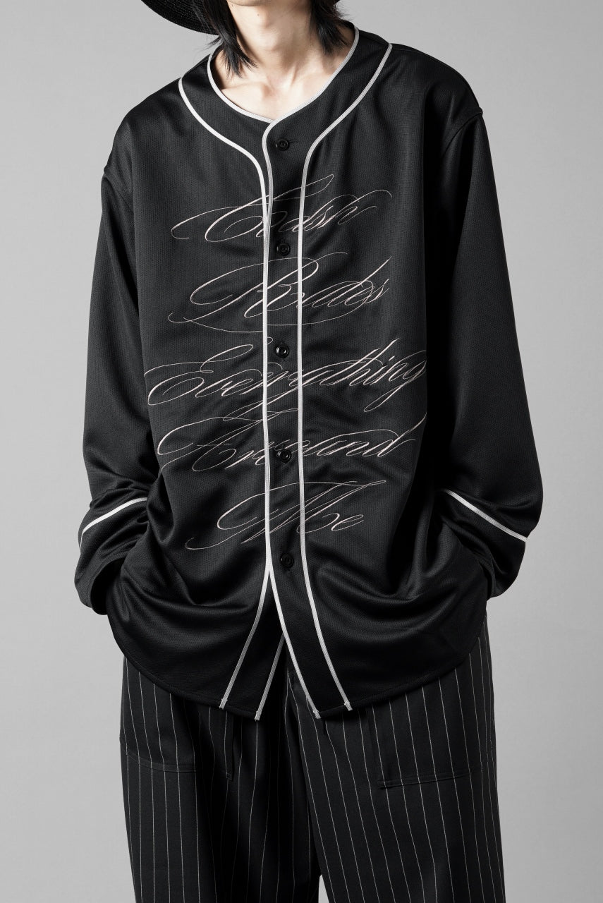 画像をギャラリービューアに読み込む, LASTMAN BASEBALL SHIRT "C.R.E.A.M" (L/S) (BLACK)