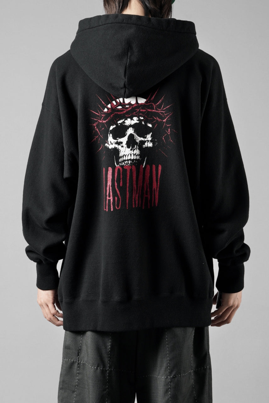 画像をギャラリービューアに読み込む, LASTMAN PRINTED HOODIE -CROWN- (BLACK)