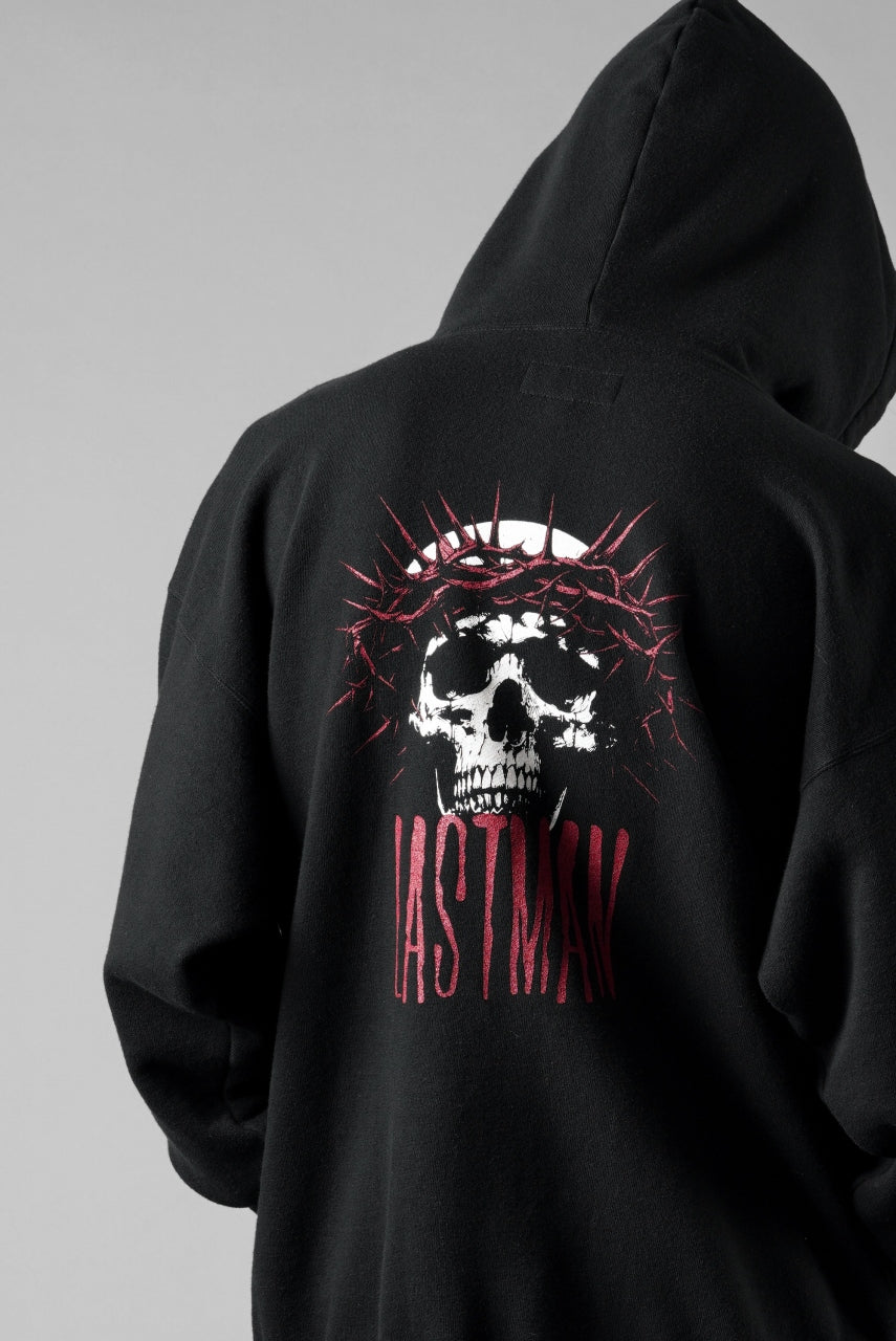 画像をギャラリービューアに読み込む, LASTMAN PRINTED HOODIE -CROWN- (BLACK)