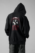 画像をギャラリービューアに読み込む, LASTMAN PRINTED HOODIE -CROWN- (BLACK)