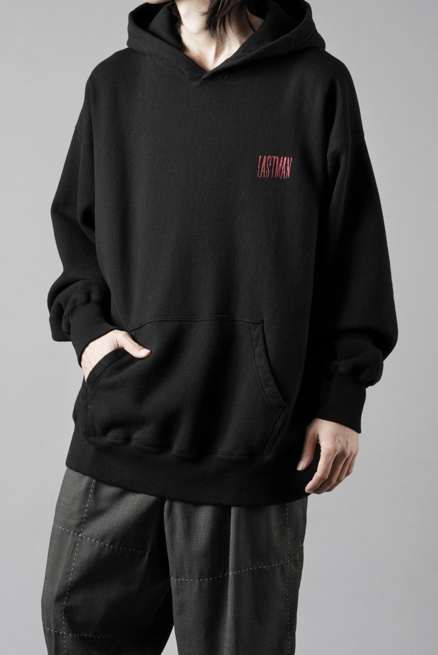 画像をギャラリービューアに読み込む, LASTMAN PRINTED HOODIE -CROWN- (BLACK)