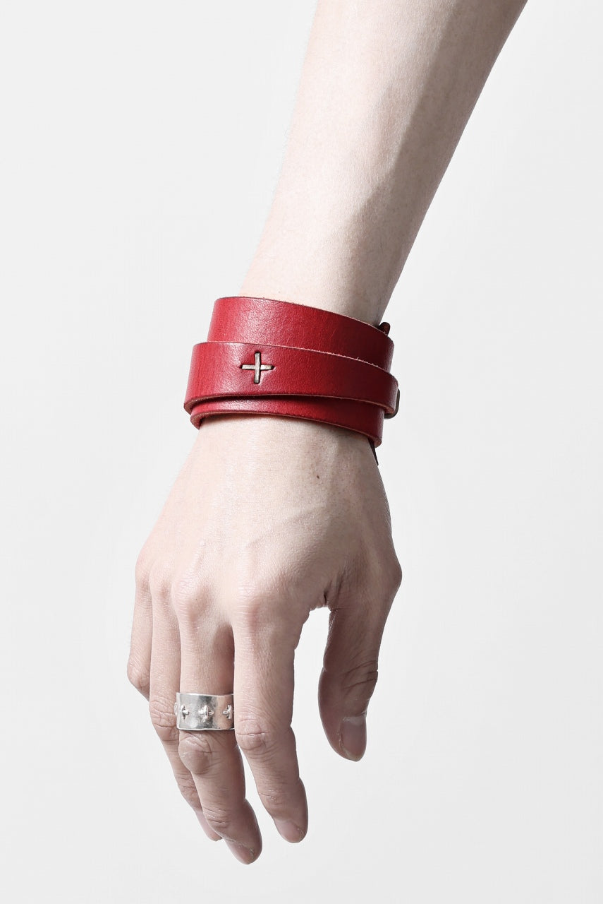 m.a+ croissant wrist band / A-F0K3/GR3,0 (CHILI RED)