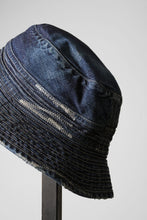Load image into Gallery viewer, MADNESS NV. NEP DENIM BUCKET HAT (INDIGO)