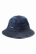 MADNESS NV. NEP DENIM BUCKET HAT (INDIGO)