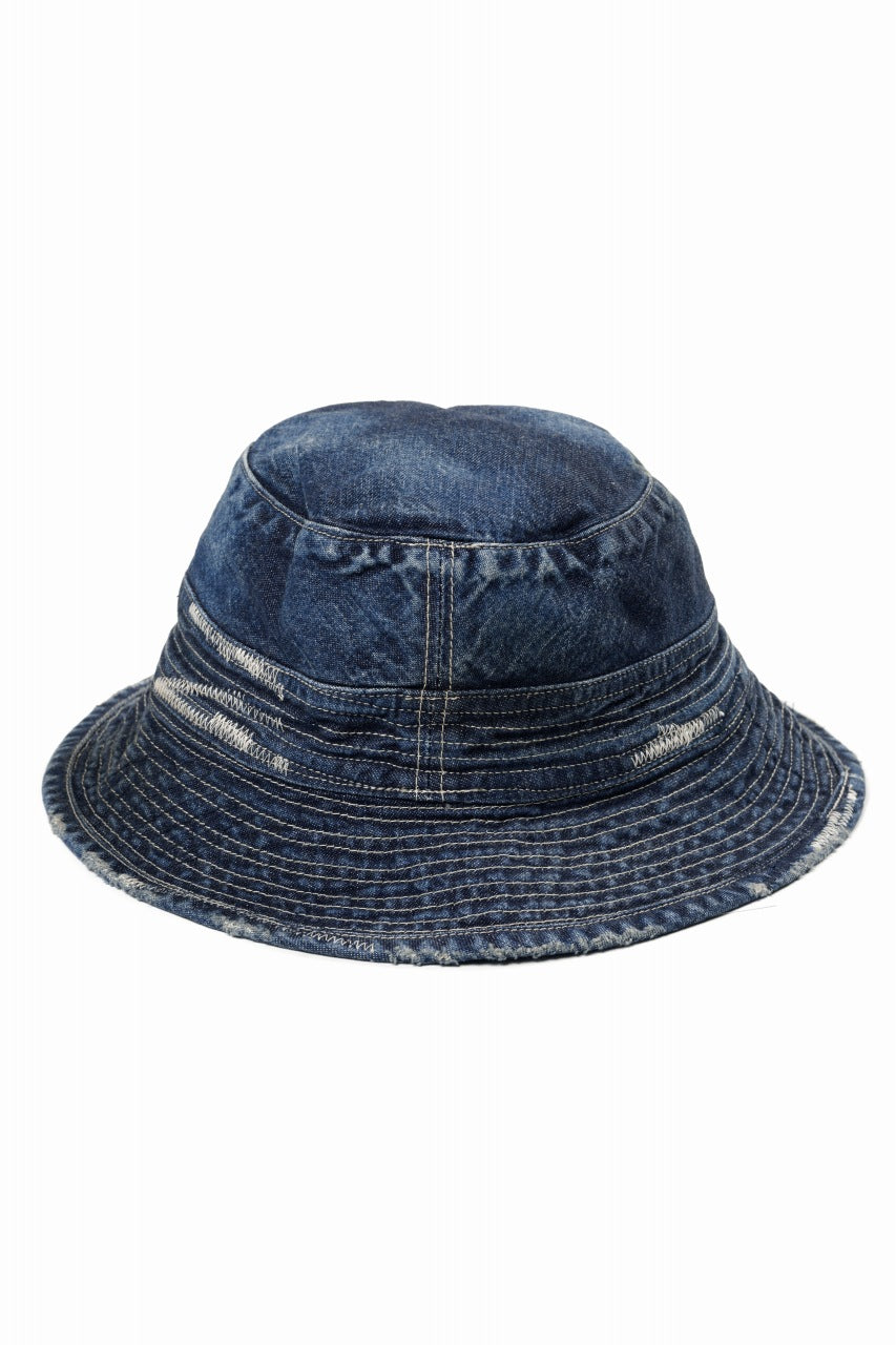韓国 aeae デニム 帽子 SAFARI BUCKET HAT 今期 サファリハット | 韓国子供服 Bisque -びすく- 公式オンライン